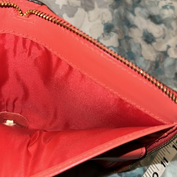 COACH Coral Crosshatch Leather Wallet Pristine - Picture 9 of 16